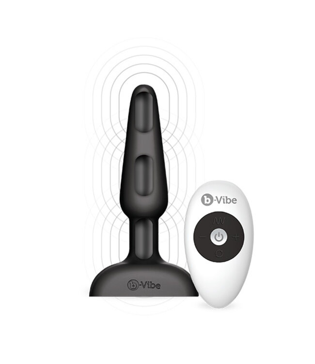 B-Vibe - Trio Remote Control Butt Plug Zwart