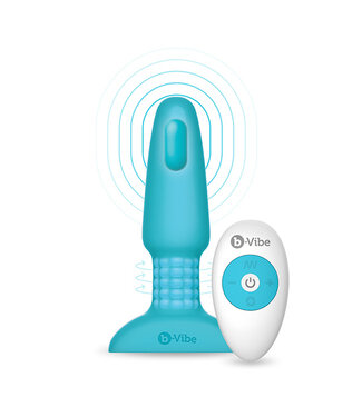 B-Vibe B-Vibe - Rimming Remote Control Plug 2 Blauw