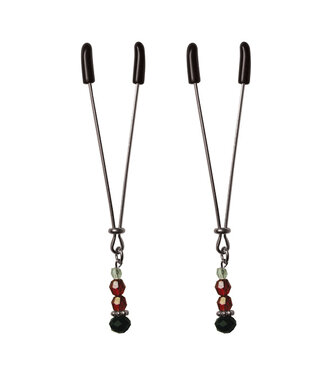 Sportsheets Sportsheets - Sex & Mischief Ruby Black Nipple Clips