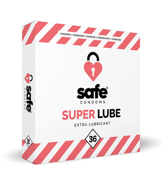 Safe SAFE - Condooms Super Lube Extra Glijmiddel (36 stuks)