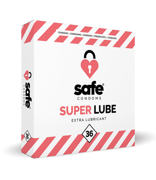 SAFE - Condooms Super Lube Extra Glijmiddel (36 stuks)