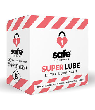 Safe SAFE - Condooms Super Lube Extra Glijmiddel (5 stuks)