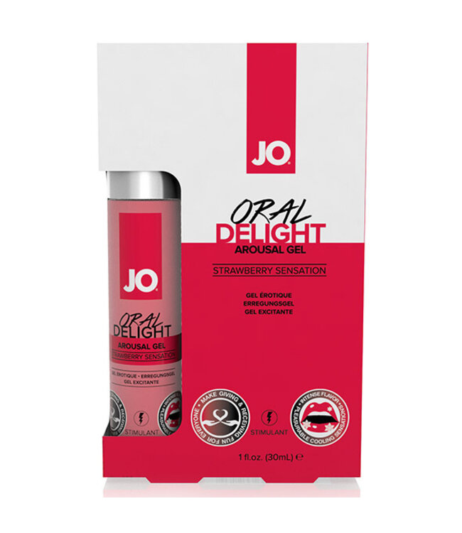 System JO - Oral Delight Arousal Gel Aardbei Sensation 30 ml