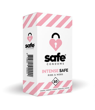 Safe SAFE - Condooms Intense Safe Ribs & Nobs (10 stuks)