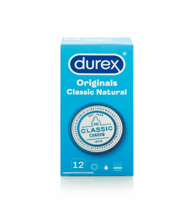 Durex - Originals Classic Natural Condooms 12 st.