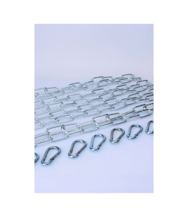 KIT 4 X 120 cm Large Link Chain + 8 Carabiners