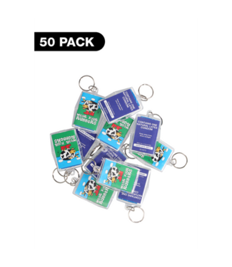 EXS EXS Key Rings 'Wear Your Rubbers' - Condoms - 50 Pieces