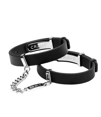 Crave Crave - ID Cuffs Black/Silver