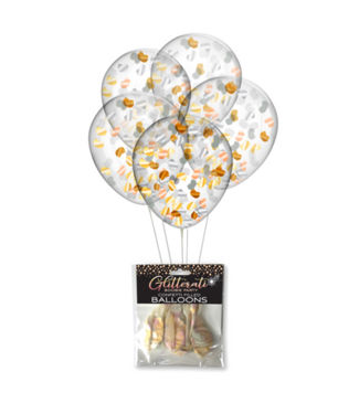 Little Genie Productions Glitterati Boobie Confetti Balloons