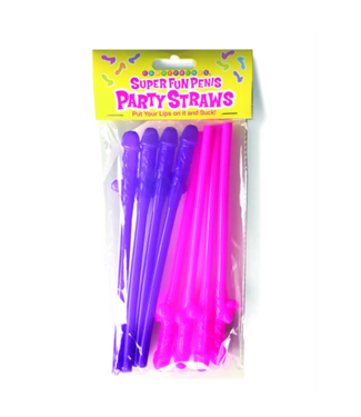 Little Genie Productions Super Fun Penis - Party Straws