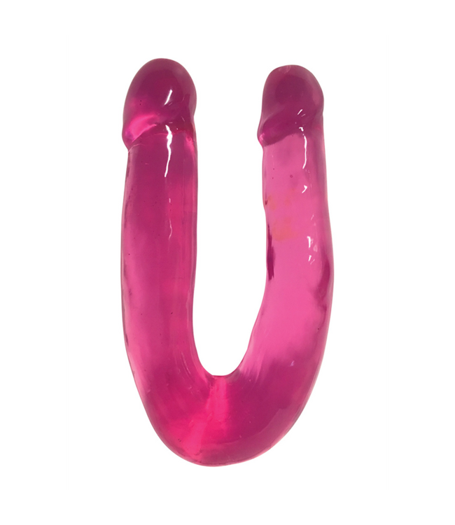 Lollicock - Sweet Slim Double Dipper Dildo - Cherry Ice - 33 cm