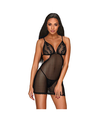 obsessive Obsessive -  Millagro chemise & thong black L/XL