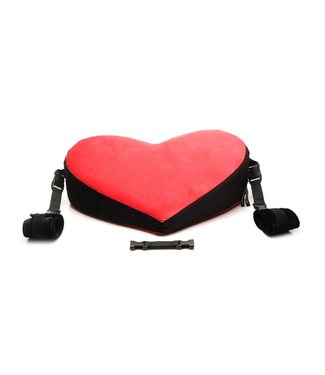 XR Brands Bondage Love Pillow - Black/Red