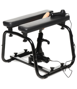 XR Brands Deluxe Bangin' Bench with Sex Machine - Black