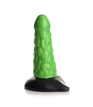 XR Brands Radioactive Reptile - Thick Scaly Silicone Dildo