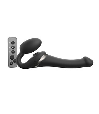 Strap-On-Me Strap-On-Me - Strap-on Multi Orgasm Remote Controlled 3 Motors Black L