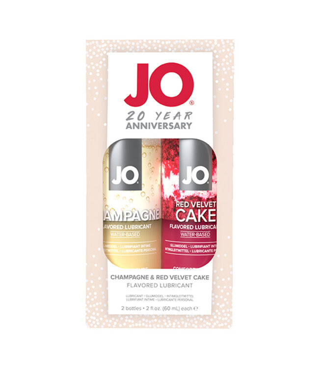 System JO - 20 Year Anniversary Gift Set Champagne 60 ml & Red Velvet Cake