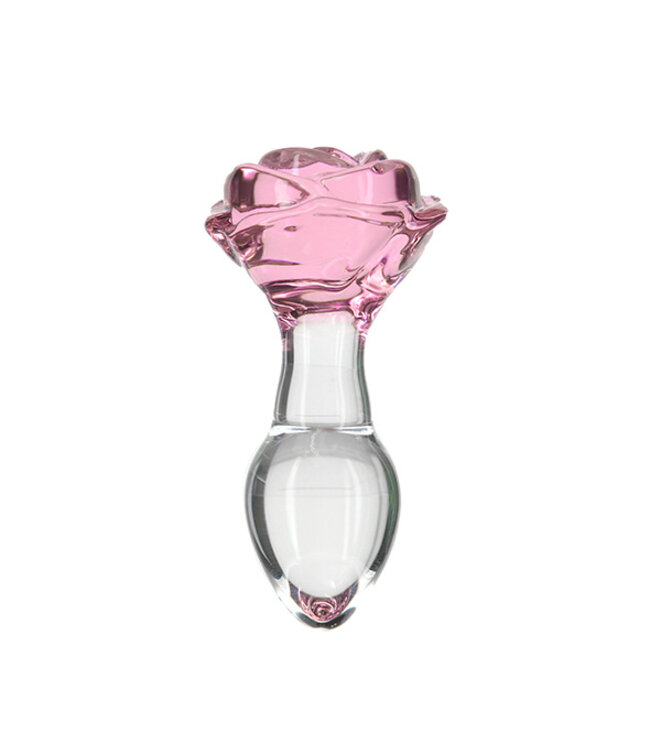 Pillow Talk - Rosy Luxurious Glass Anal Plug with Bonus Bullet