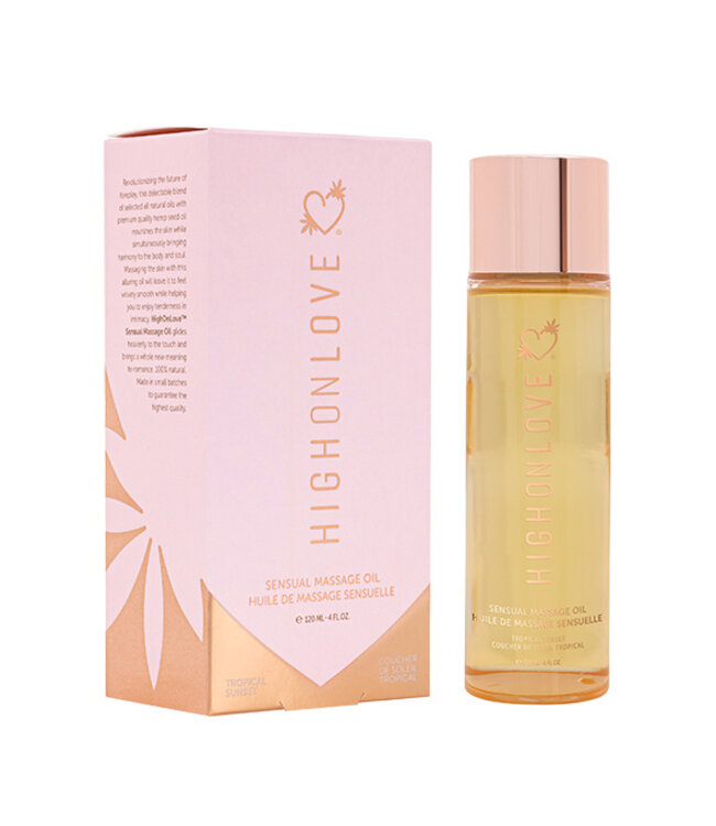 HighOnLove - Sensual Massage Oil Tropical Sunset