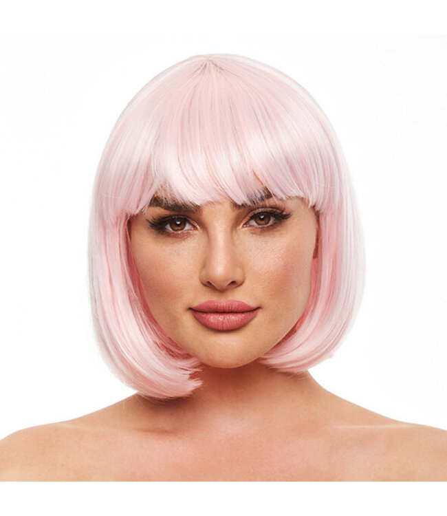 Pleasure Wigs - Pruik Cici Roze Glow in the Dark