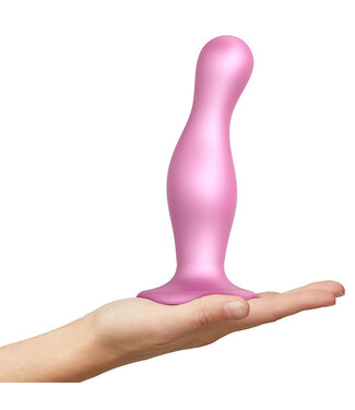 Strap-On-Me Strap-On-Me - Dildo Plug Curvy Metallic Sugar Pink L