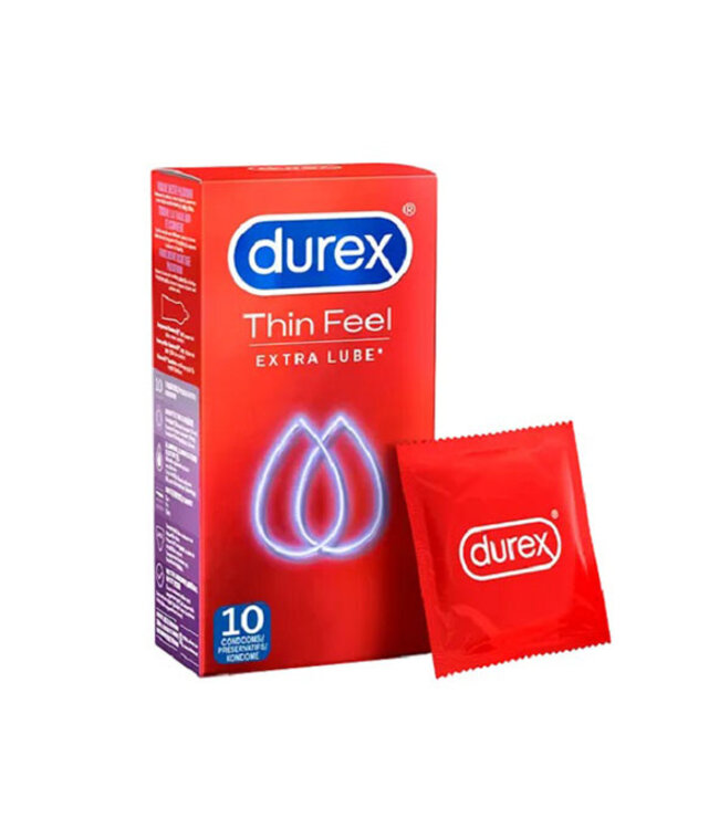 Durex - Condoooms Thin Feel Extra Lube 10 st.