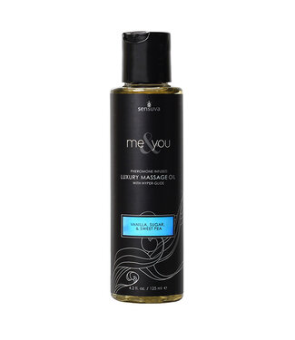 Sensuva Sensuva - Me & You Vanille, Suiker & Zoete Erwt Massage Oil 125 ml