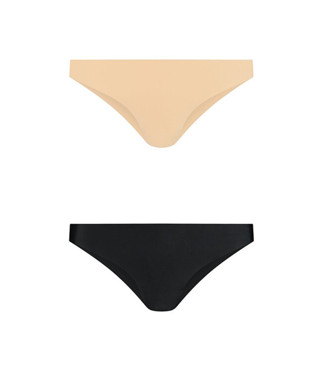 Bye Bra - Invisible Brazilian Nude + Black XXL