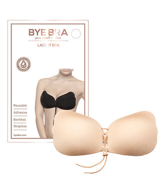 Bye Bra Bye Bra  - Lace-It Bra Cup E Nude