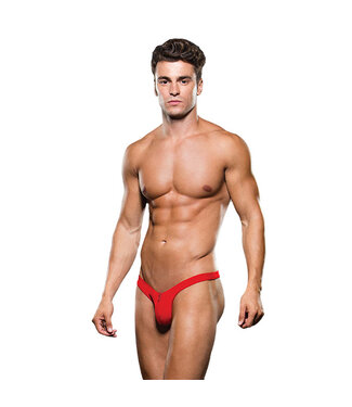 ENVY Envy - Microfiber Lowrise Zip Thong M/L Red