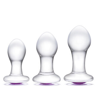 Glas Glas - Bling Bling Glass 3 pc Anal Training Kit