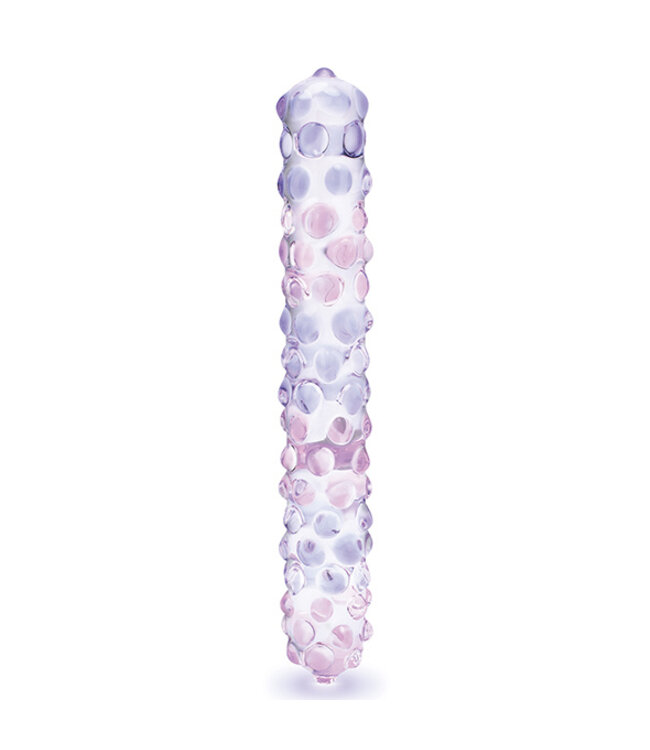 Glas - Purple Rose Nubby Dildo