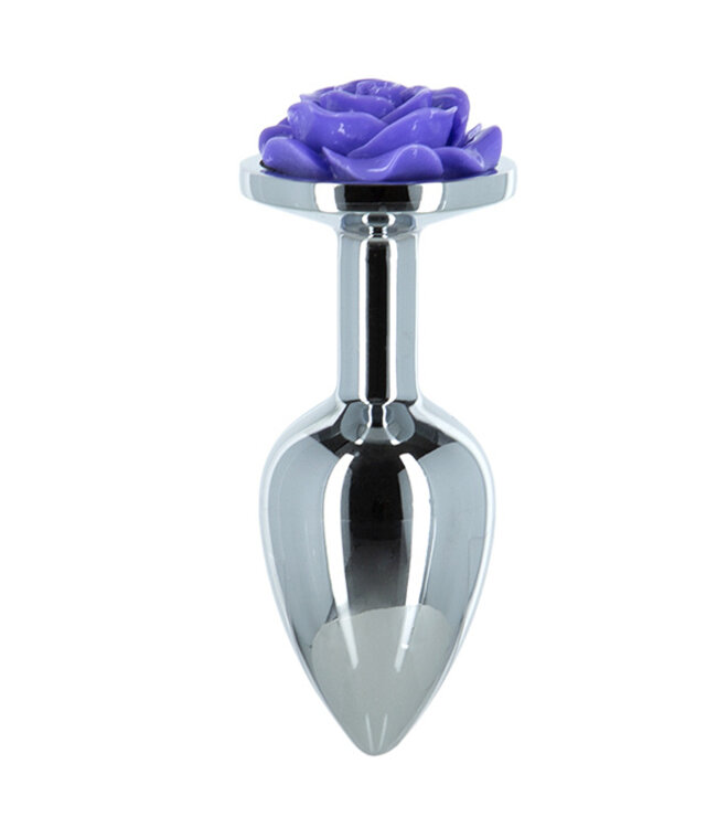 Lux Active - Metalen Butt Plug Purple Rose