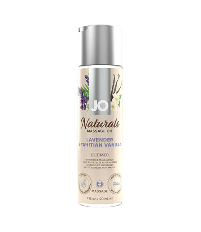 System JO - Naturals Massage Olie Lavendel & Tahitiaanse Vanille 120 ml