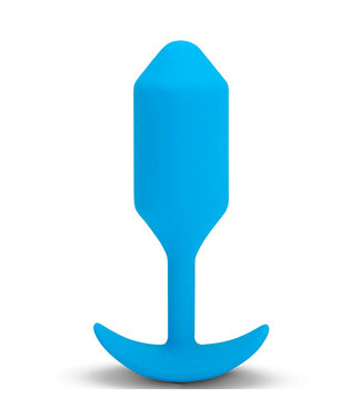 B-Vibe B-Vibe - Vibrerende Snug Plug 3 (L) Blauw