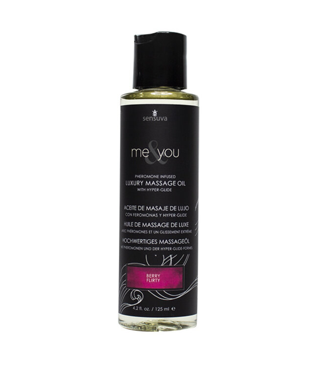 Sensuva - Me & You Berry Flirty Massage Olie 125 ml