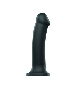 Strap-On-Me Strap-On-Me - Semi-Realistische Dual Density Buigzame Dildo Zwart XL