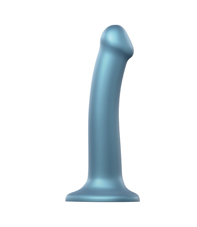 Strap-On-Me - Mono Density Dildo Metallic Shine Blauw M