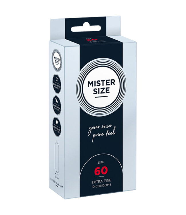 Mister Size - 60 mm Condooms 10 Stuks