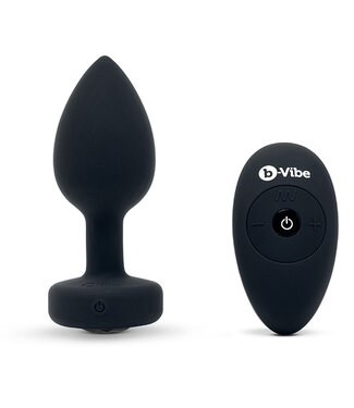 B-Vibe B-Vibe - Vibrerende Juwelen Plug M/L Zwart