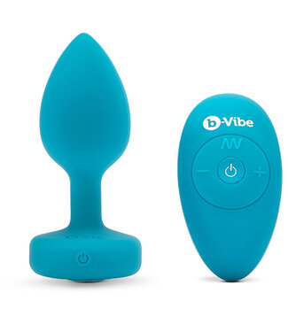 B-Vibe B-Vibe - Vibrerende Juwelen Plug S/M Blauw