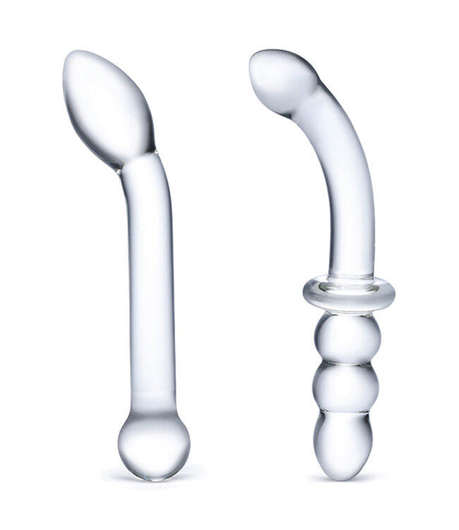 Glas - G-Spot Pleasure Glass Dildo Set 2 st.