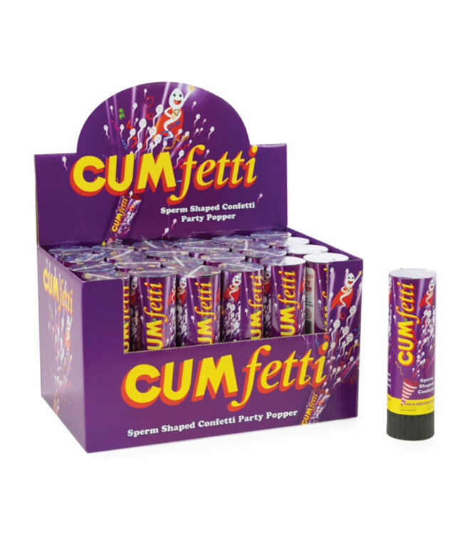 Cumfetti Sperm Shaped Confetti Party Popper