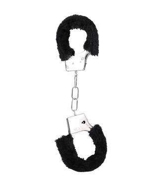 Doc Johnson Furry Handcuffs - Black