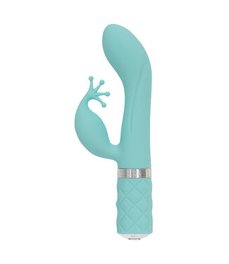 Pillow Talk Pillow Talk - Kinky Rabbit & G-Spot Vibrator Blauwgroen