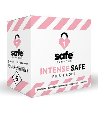 Safe SAFE - Condooms Intense Safe Ribs & Nobs (5 stuks)