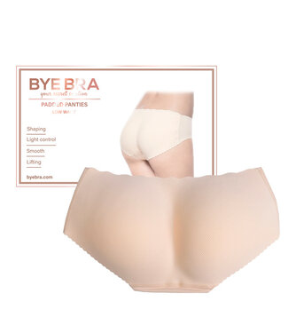 Bye Bra Bye Bra - Slip met Vulling Lage Taille Beige M