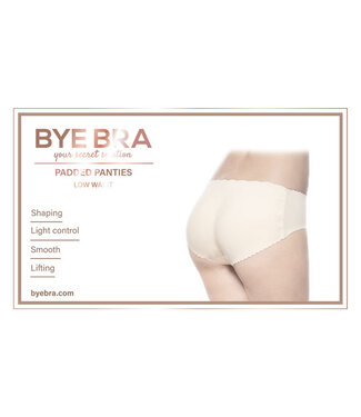 Bye Bra Bye Bra - Slip met Vulling Lage Taille Beige S