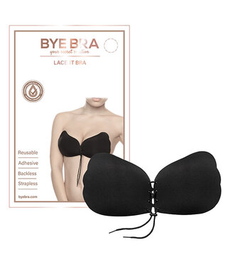 Bye Bra Bye Bra - Lace-It Bra Cup C Zwart