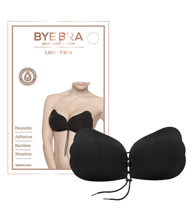 Bye Bra - Lace-It Bra Cup C Zwart